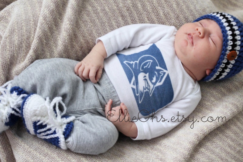 EllieOh's - Team Spirit Sneaker Booties and Beanie gift set - choose your team colors
