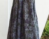 Queen Elizabeth Garden, Floral, Summer, Spring,natural,Cotton,Dark Blue dress