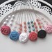 Girls fabric flower necklace MIX AND MATCH