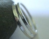 Silver Stack Rings Skinny Bands Pinky Stacking Ring Size 4