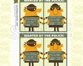 Police Birthday Custom Invitation from the DIY Printable Police Collection by Spaceships and Laser Beams