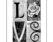 LOVE  -  Alphabet Photography - Wedding or Anniversary gift - 8x10 unframed