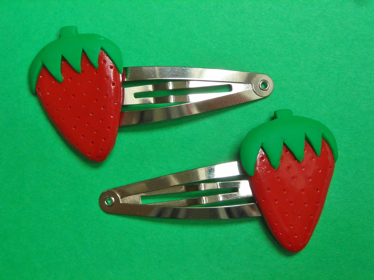 Sweet Country Strawberry Hair Clips