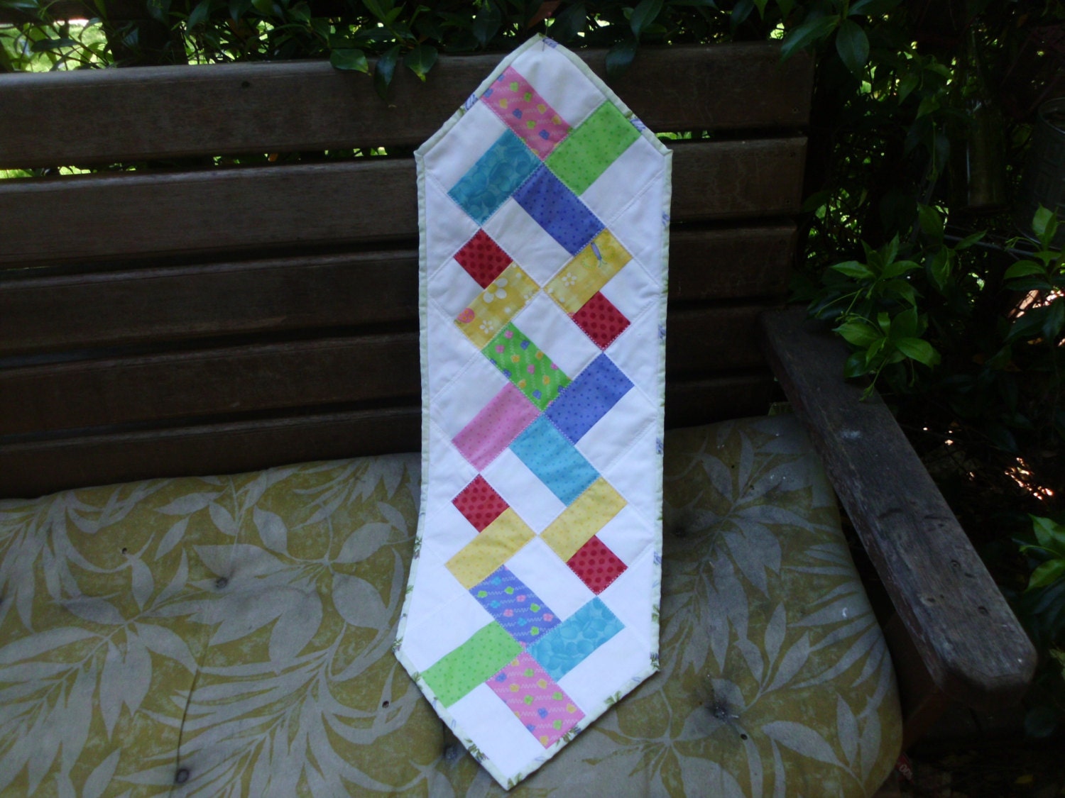 Modern squares table runner