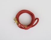 Cotton Rope Dog Leash Hand Dyed: Arrow, Medium