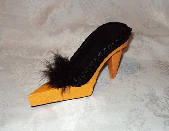 Halloween High Heel Paper Shoe Gift Box Favor Box