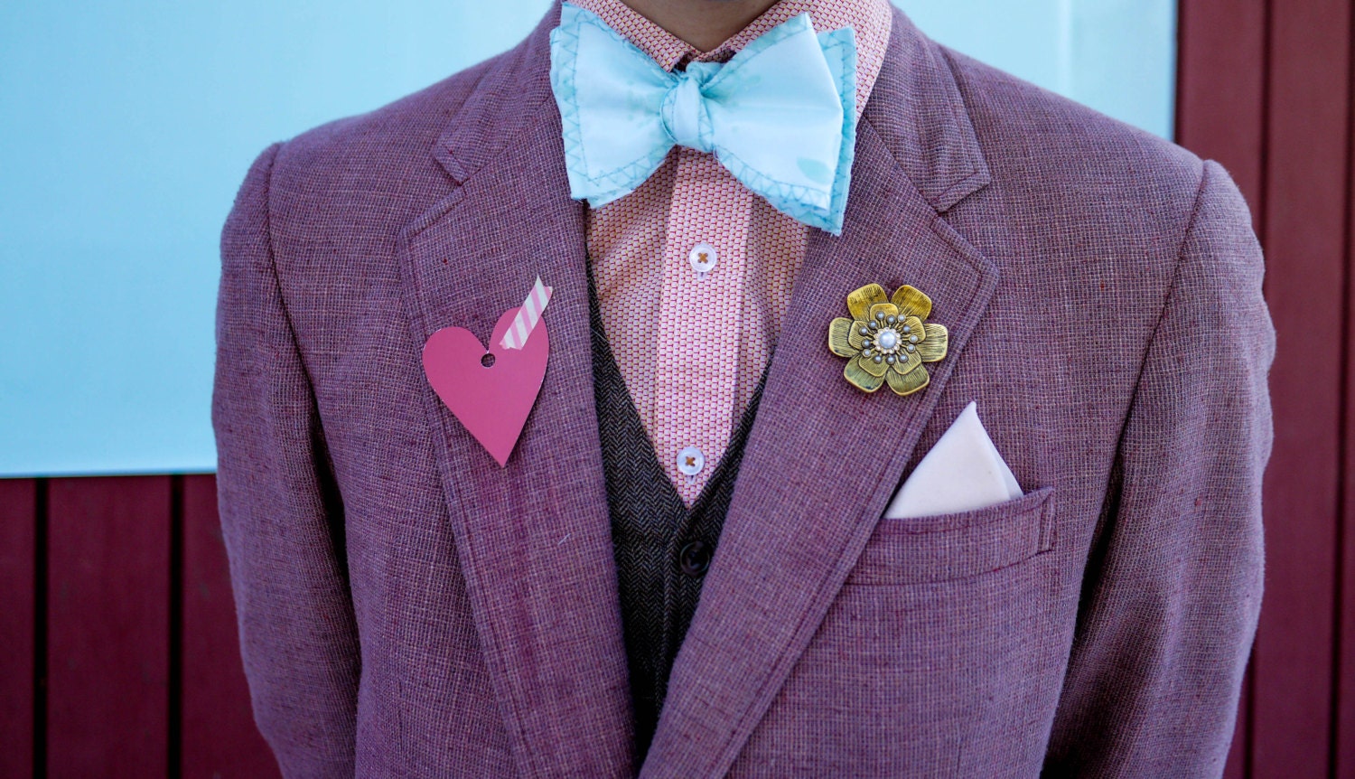 Made to Order Men's Blue Eyed Bow Tie
