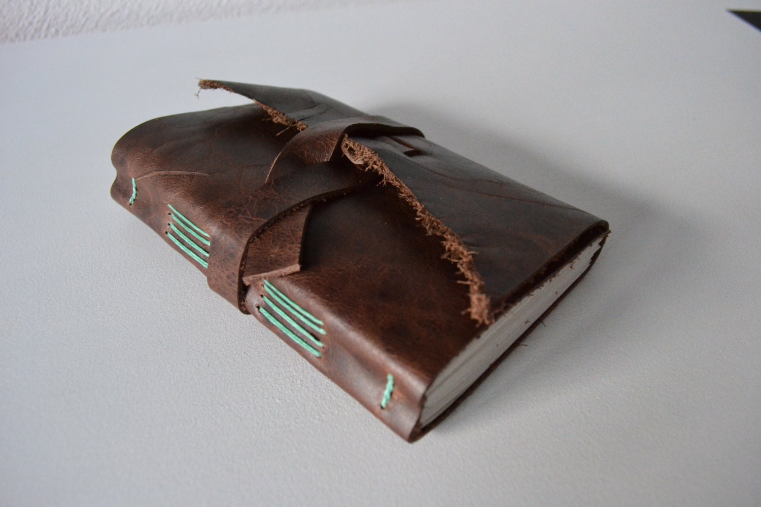 Leather Journal Sketchbook Chocolate Brown with blank pages