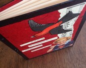 Medium Hand bound book - Song Bird Collage