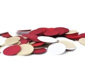 Red Wedding Confetti - Fall Colors - Wedding Decoration - Ruby Red - Aisle Decor