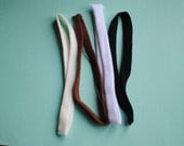 SET OF 5 --3/8 inch stretch headband