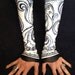 Game of Thrones - Hand Painted Leather fingerless gloves also known as Kittys