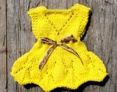 Waldorf Doll Dress Sunshine Yellow Cotton 12 inch