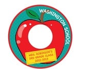 Red Apple  - Custom Printable CD Label & CD Case Cover/Insert