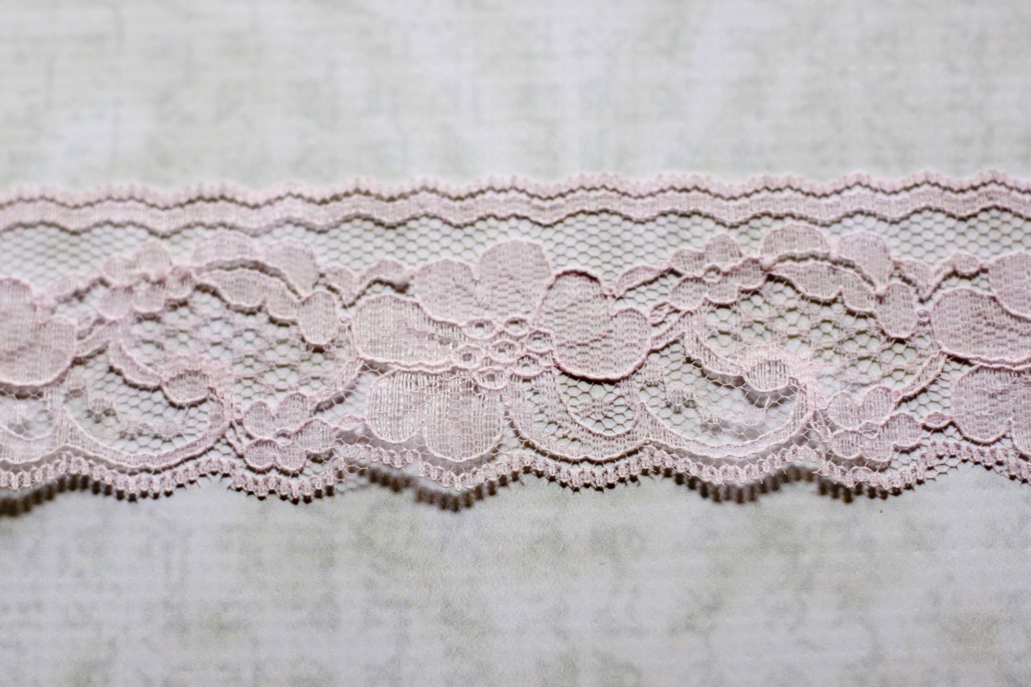 Flat Lace Trim - pink, lavender, or red - 5 yards - 2 inches wide
