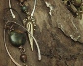 Symbiosis - Brass Earrings