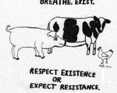 Vegan Vegetarian Farm Animals Rights Punk Patch
