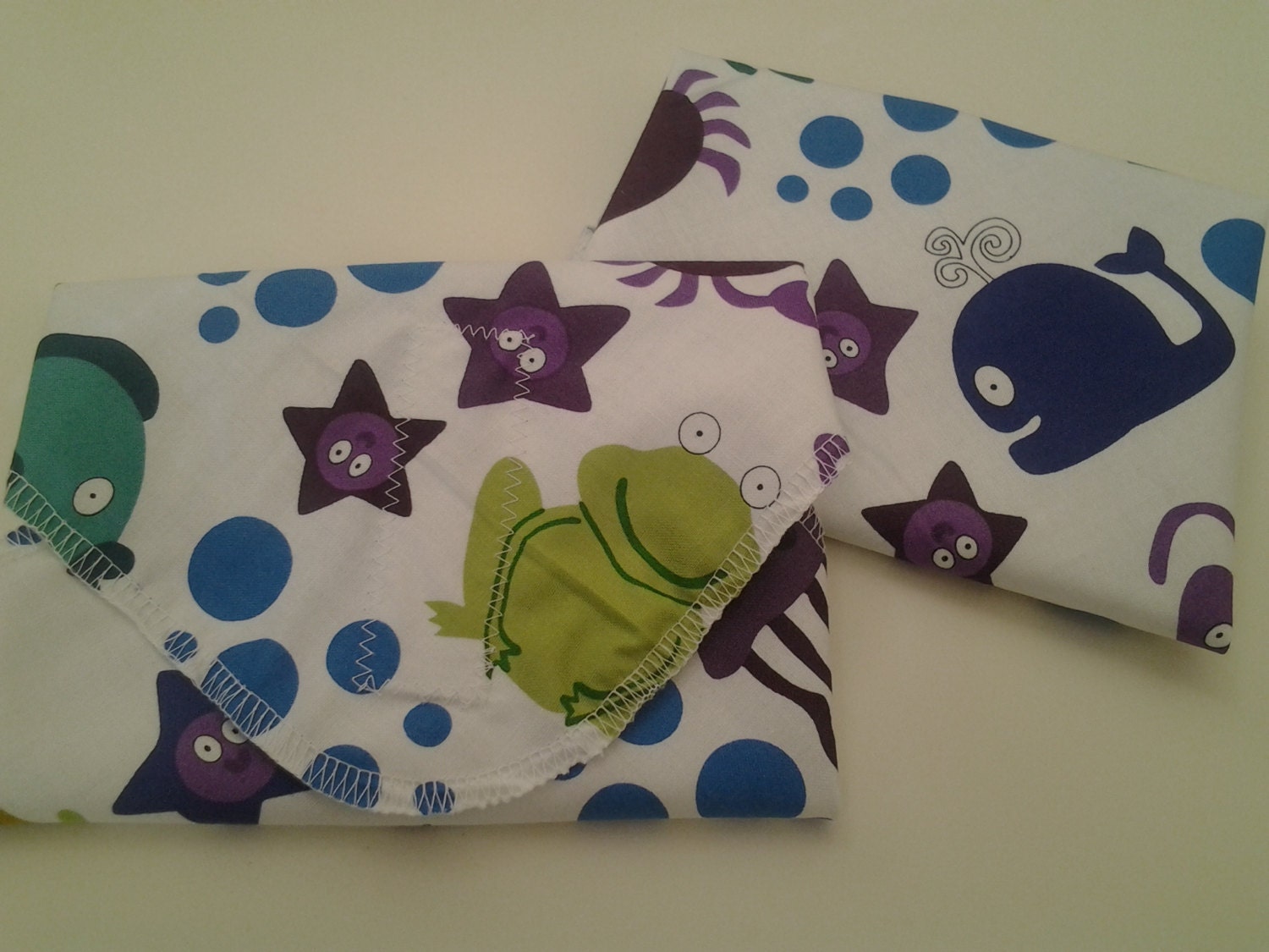 Reusable Sandwich Wrap, Lunch Wrap, Sandwich Bag, Lunch Bag, Cold Lunch, Octopus, Jellyfish, Frog