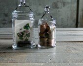 2 Vintage Apothecary Jars