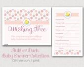 Printable Baby Shower Wishing Tree sign & Tags, Rubber Ducky, Wishing Card Instruction Sign, boy, girl or neutral Il_170x135