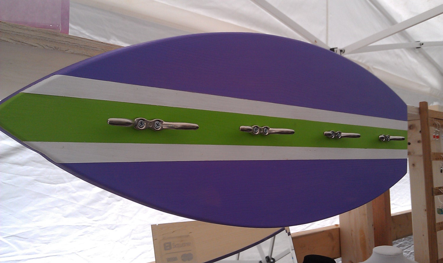 Custom Handmade Surfboard Coat Rack