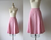 vintage 1960s pink pleated skirt / full skirt