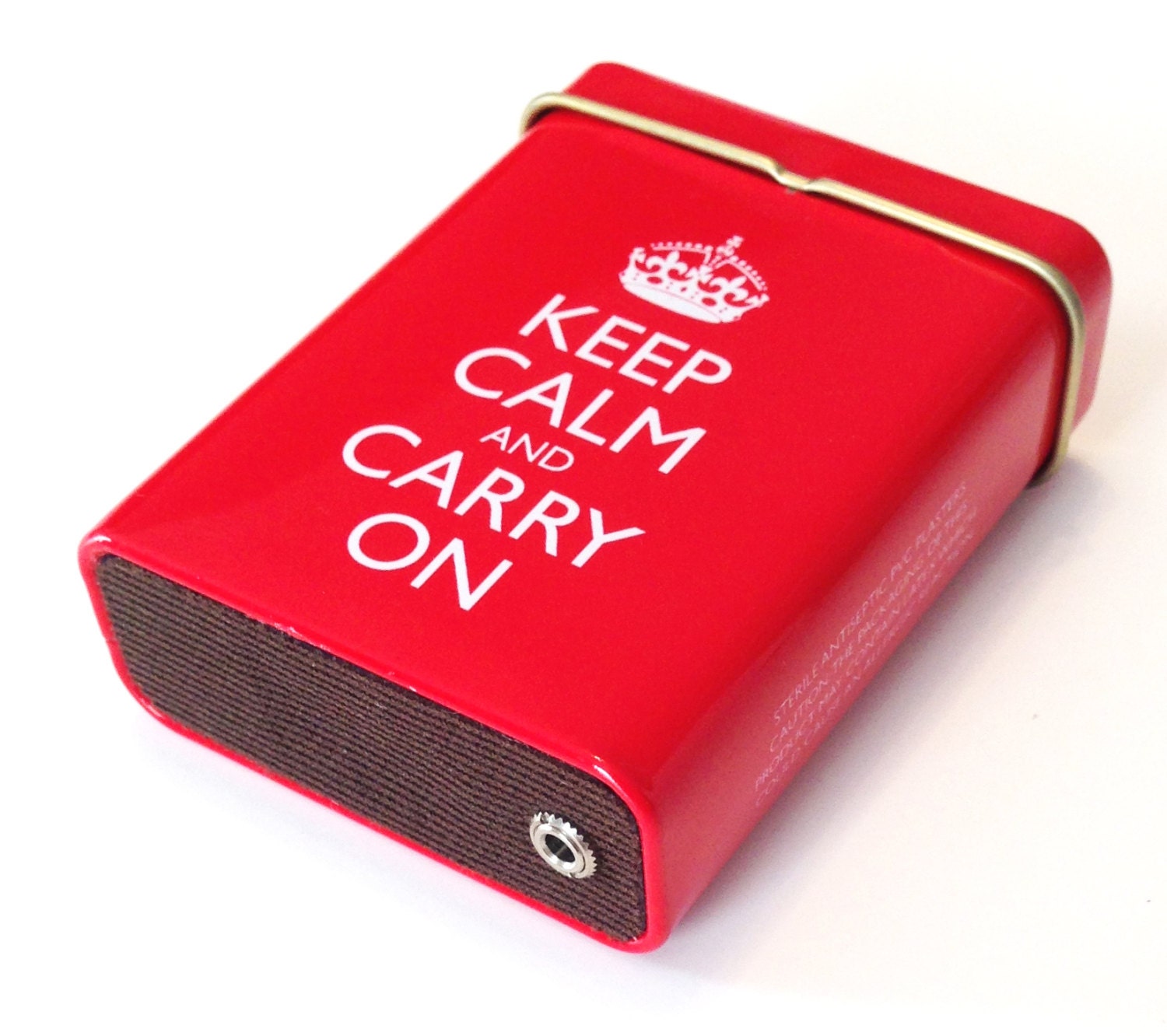 Portable Amp and Speaker for MP3 Player -Keep Calm and Carry On