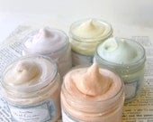 Whipped Soap Five Pack, Cream Soap in a Jar, Natural Vegan Soap Five Trial Sized Jars