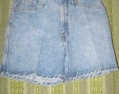 Vintage 80's Eighties 90's 1990's Nineties Denim Grunge Clearance Women Teen Indie Hipster Summer Spring High Waisted Shorts 40% OFF SALE