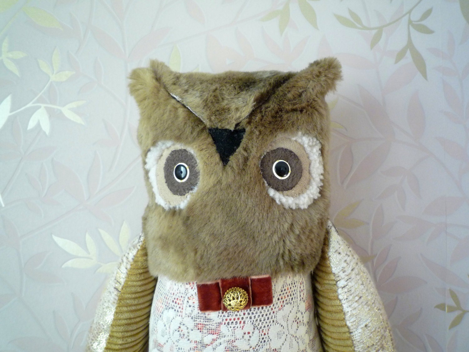 Bertrand  the Owl , soft art creature, toy  by  Wassupbrothers