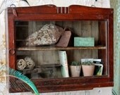 Antique Deco Hanging Storage Cabinet