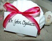 Custom Beach Wedding Favors, Placecards, Escort Cards, Decorations, Calligraphy Options