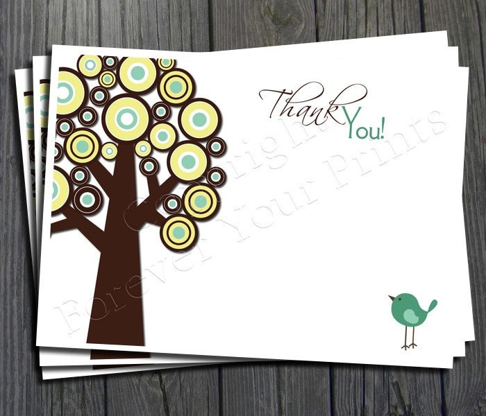 Baby Shower Thank You Card - Printable Thank You Card - Gender Neutral Il_570xn