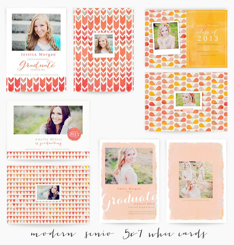 Modern Grad 5x7 WHCC Cards