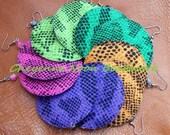 Native American Puffed Fabric Earrings