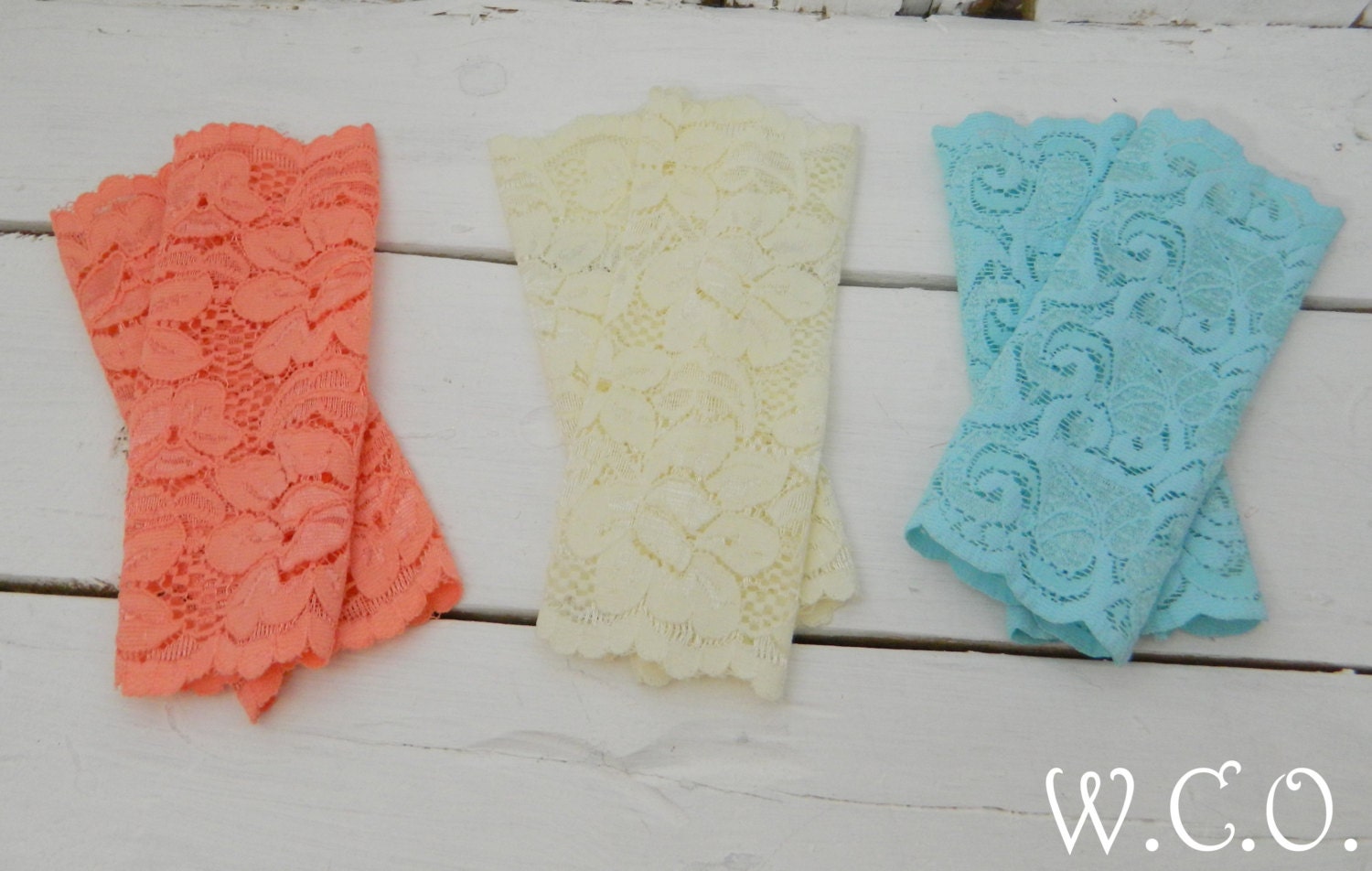 the LEGGIE Stretch Lace Newborn Legwarmer Photo Prop You Choose Color