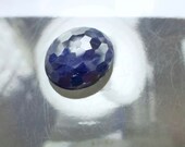 SapphireBlue. Natural Unheated Untreated Oval. Micro Facet Rose Cut. 1pc. 22 cts. 11x17mm (S302)