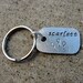 Customized TINY Hand Stamped Dog Tag Necklace - Your choice of Quote or message -Made to order-