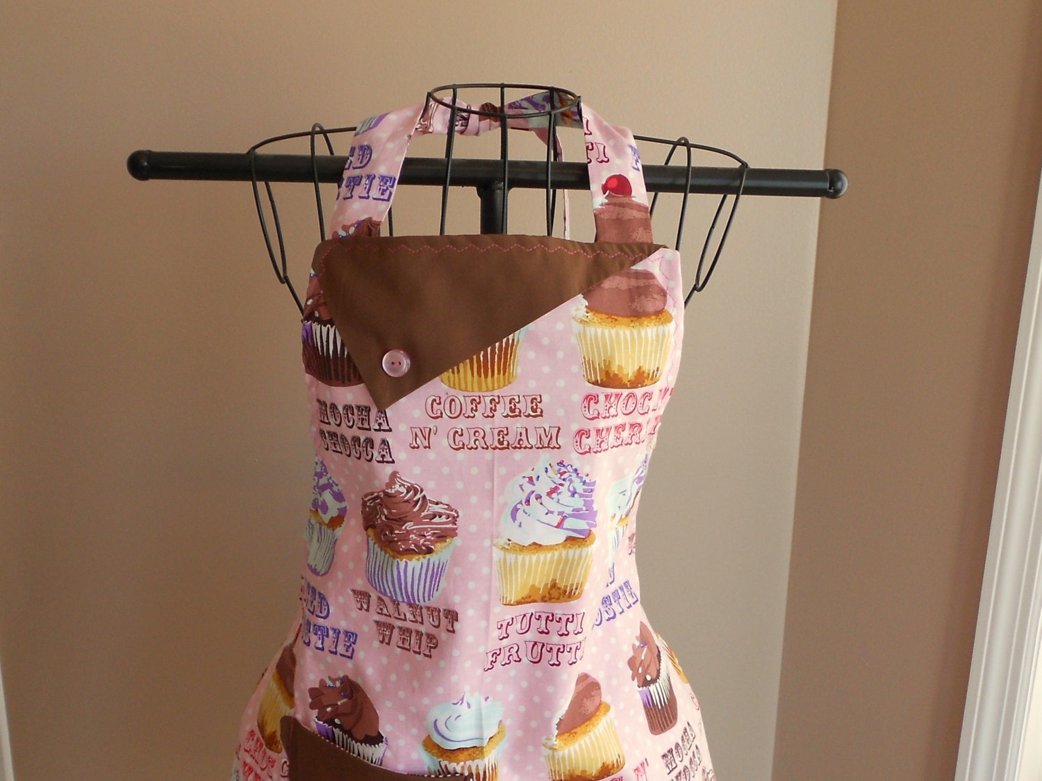 Polka Dot Cupcake Apron
