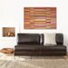 Abstract Acrylic Painting Original Fine Art 30"x40" by Linnea Heide - red gold brown copper - contemporary - geometric