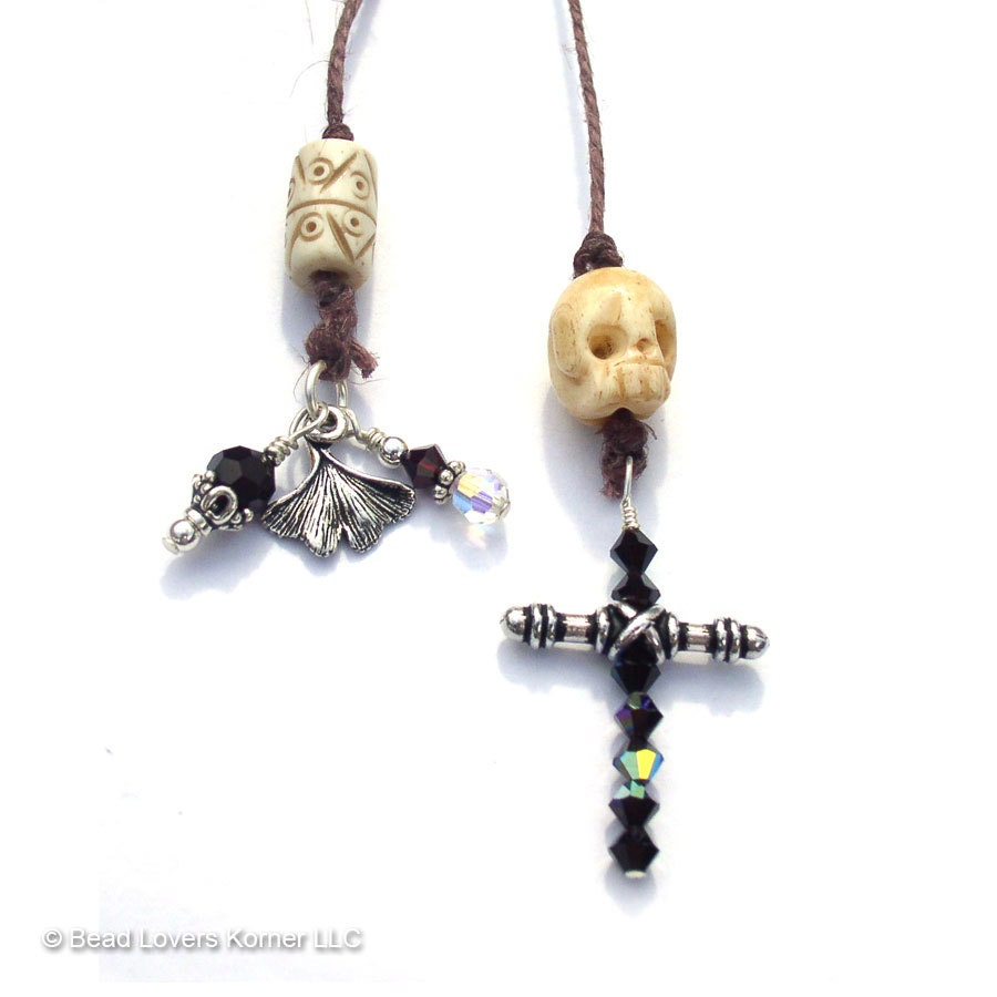Skull and Cross Bookmark Book Thong