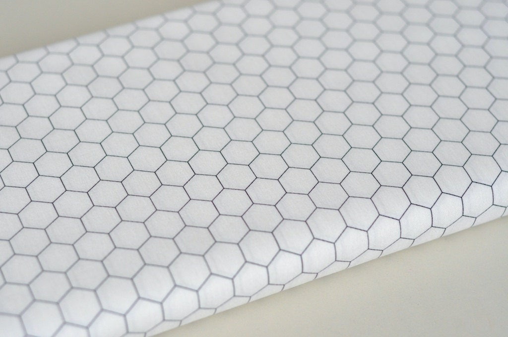 Moda Chicken Wire on White Low Volume Print by the Half Yard