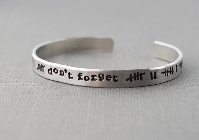 Doctor Who The Silence Tic Marks Aluminum Lightweight Cuff Bracelet by The Copper Fox