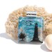 Twilight Before the Storm - Fused Glass Pendant Necklace, Lighthouse Landscape, Ocean Sea, Stormy, Glass Art (Item 10545-P)