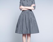 Black and White Tartan Dress by Mrs Pomeranz