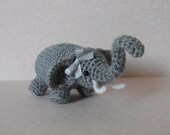 Crochet Amigurumi Elephant - Stuffed Animal Plush