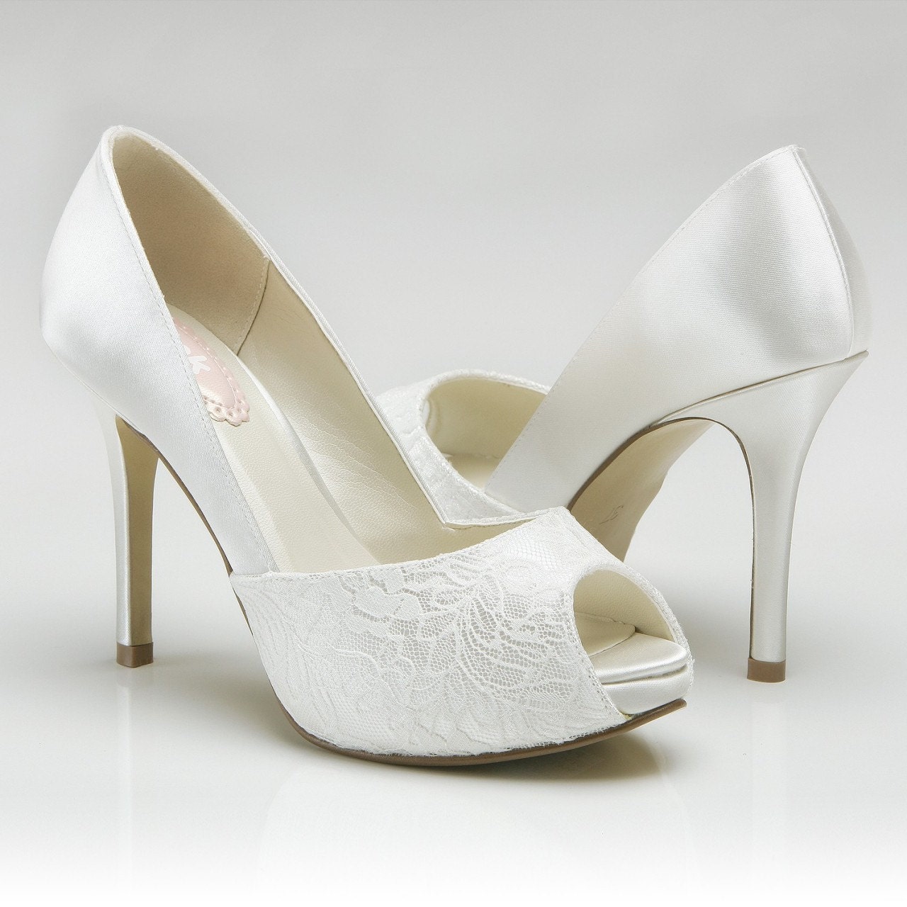 Weddings, Accessory Wedding Shoes, High Heel Peep Toe Shoes, womens dress shoes, bridal shoes, bridal accessories, dyeable wedding shoe