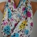 Skull Infinity Scarf Circle Scarf Loop Scarf Gift- Cotton