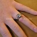 KIJANI Single Leaf - Engagement Ring, Wedding Band Set in Sterling Silver with White Sapphire