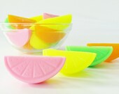 30 BULK CITRUS SLICE Soaps - Choose Scent & Color, lime, lemon, orange, pink lemonade, summer, bbq, diy party favors, birthday, bridal